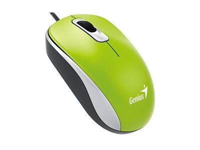 DX-110 - Souris - droitiers et gauchers - optique - 3 boutons - filaire - USB - vert