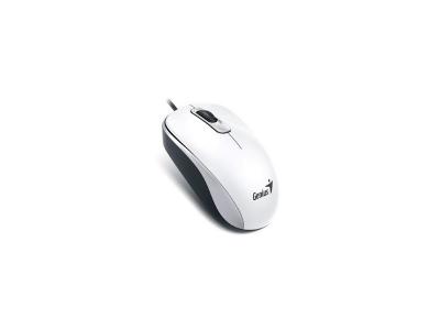 Genius DX-110 - Souris - droitiers et gauchers - optique - 3 boutons - filaire - USB - blanc 