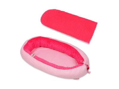 Gigoteuse cocon rose &agrave; carreaux - rose 42300
