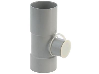 Girpi - Collecteur d'eau de pluie pvc &Oslash;80mm - gris - d&eacute;v.25cm