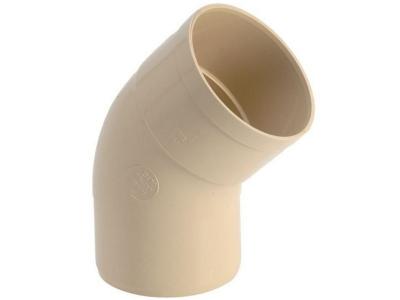 Coude 45&deg; pvc sable GIRPI, D&eacute;v.25 cm Diam.80 mm