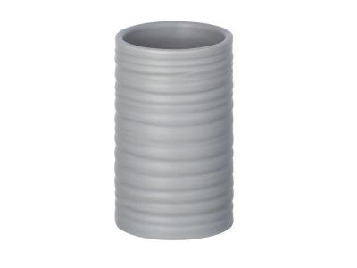 Wenko - Gobelet de salle de bain design Mila - Gris - Mila