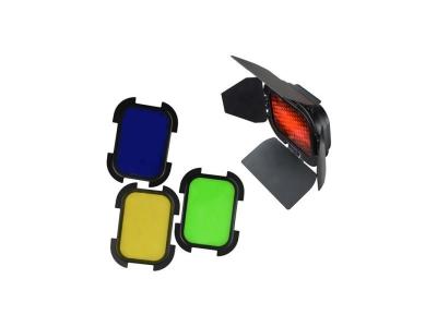 GODOX Grille Nid d'abeille + 4 Filtres Color&eacute;s pour Flash AD200 BD07