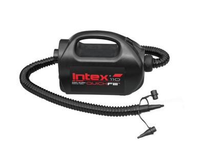 Intex - Gonfleur mini compresseur &eacute;lectrique 12 v / 220 v Noir
