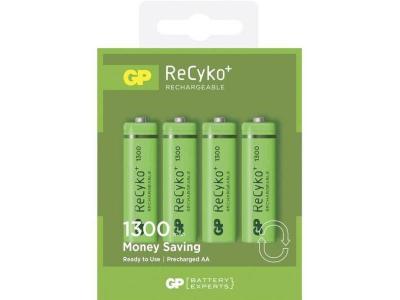 Gp 4 piles nimh aa 1300mah rechargeable - recyko+