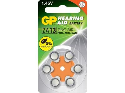 GP BATTERIES Pile Auditive Zinc Air - GP ZA13-D6 - Blister de 6
