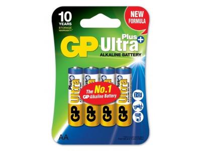 GP 4 Piles Alcaline Ultra Plus LR06/AA - 15AUP-2U4 