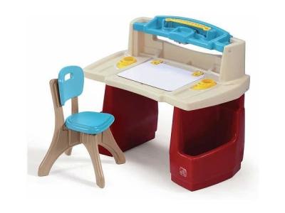Bureau d'art pour enfants - STEP2 - Deluxe Art Master - Blanc - En plastique - &Agrave; partir de 3 ans