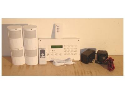 Systeme De Securite - Alarme Sans Fil - 4 D&eacute;tecteurs De Mouvement - 1 Centrale