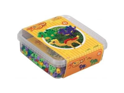 Hama - 8742 - maxi perles et plaque dinosaure en bo&icirc;te
