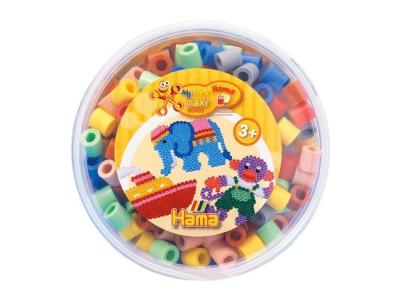 Hama - maxi pot pm 600 perles mix 7 couleurs