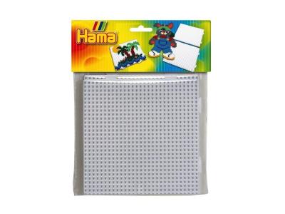 HAMA Sachet de 2 plaques pour perles Moyennes "" 2 x carr&eacute;es