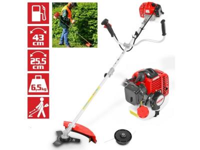 Jardin 128 bts Debroussailleuse essence systeme de coupe a 2 fils et couteau a 3 dents - Hecht