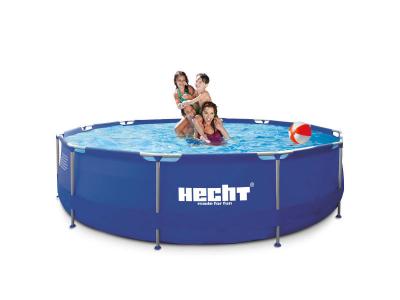 Hecht 3476 BLUESEA Grande Piscine Tubulaire Ronde &Oslash; 3m Cadre en Acier