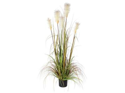 Plante d&eacute;corative mica decorations vert pvc herbe