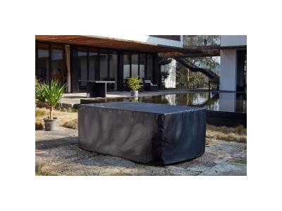 C&ocirc;t&eacute; Lounge Housse de salon de jardin noire - 184x119x70 cm T.U