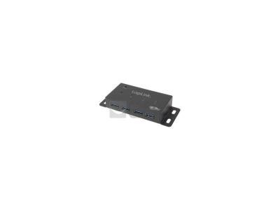 Hub usb 4 ports 3.0 logilink boitier m&eacute;tallique (ua0149)