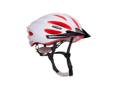 Hudora - 84160 - Casque de V&eacute;lo - Basalt - Taille 56-59 - Blanc/orange