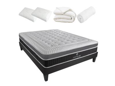 Pack pr&ecirc;t &agrave; dormir &Eacute;LEGANCE &agrave; m&eacute;moire de forme - 26 cm - 180 x 200 cm