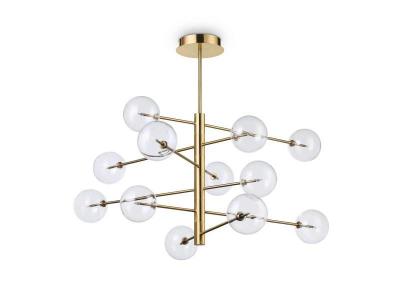 Ideallux Ideal Lux Equinoxe suspension x12 laiton ancien