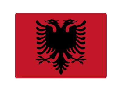 Informatique Tapis de souris drapeau Albanaie