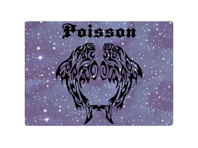 Informatique Tapis de souris signe du zodiaque Poisson