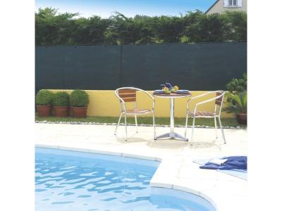 INTERMAS - Brise vue tiss&eacute; 95% occultant - vert- 2 x 10 m TOTALTEX