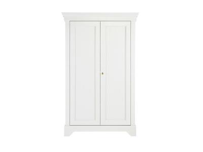 Isabel - armoire classique pin massif - couleur - blanc 378562-W