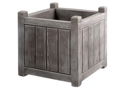 Eda Jardini&egrave;re carr&eacute;e Gris c&eacute;rus&eacute; - 50 x 50 x 50 cm - 67 L