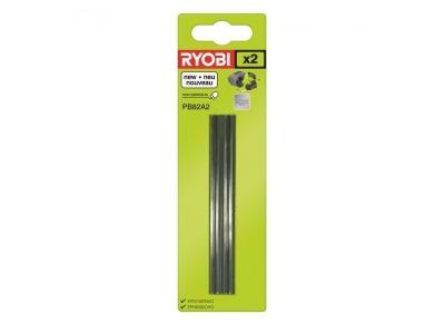 Ryobi - Jeu De 2 Fers Jetables En Carbure 82 Mm Pour Rabots - Pb82a2