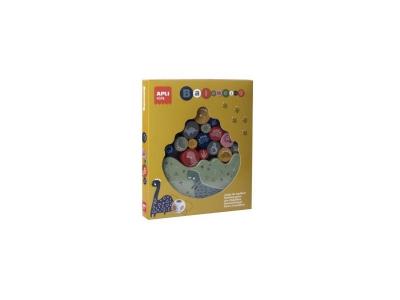 Puzzle 16 pi&egrave;ces sur le th&egrave;me des dinosaures, jeu d'&eacute;quilibre