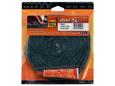 Chemin&eacute;e Joints &Oslash; 10&nbsp;mm x 2,5&nbsp;m + feuerfestem Adh&eacute;sif