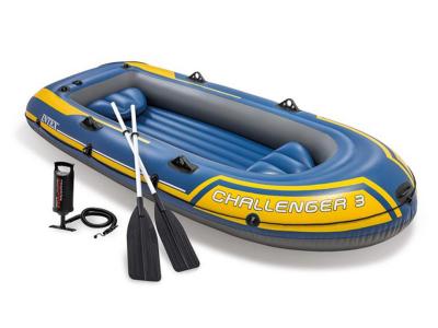 Kit bateau gonflable 3 places Challenger 3 avec rames et gonfleur - Intex