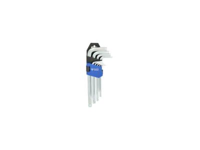 Kit cl&eacute; courte a embout sph&eacute;rique - 6 pans creux - 9pcs - BT045009