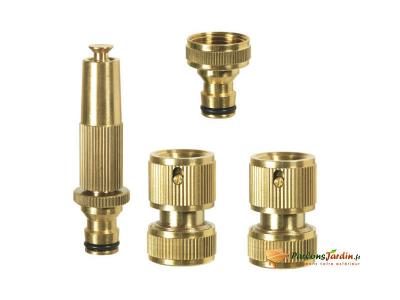 Ribiland PRA/TLB.4305 Kit d'arrosage, 100% laiton, or