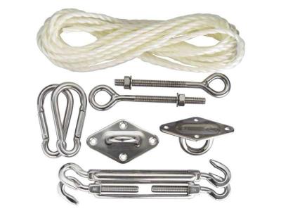 Kit de montage Toile d'ombrage / Voile d'ombrage - Bois ou Pierre