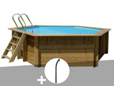 Kit piscine bois Sunbay Vanille First &Oslash; 4,00 x 1,19 m + Douche