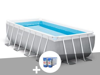 Piscine tubulaire Intex Prism Frame rectangulaire 4,88 x 2,44 x 1,07 m + 6 cartouches de filtration