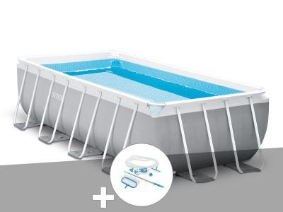 Piscine tubulaire Intex Prism Frame rectangulaire 4,88 x 2,44 x 1,07 m + Kit d'entretien
