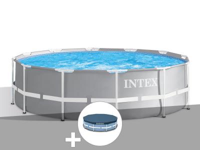 Pack piscine tubulaire Prism Frame ronde 3,66 x 0,99 m + B&acirc;che de protection