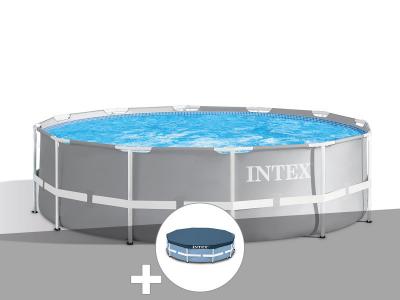 Kit piscine tubulaire Prism Frame ronde 3,66 x 1,22 m + B&acirc;che de protection