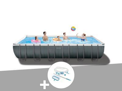 Pack piscine tubulaire Ultra XTR Frame rectangulaire 7,32 x 3,66 x 1,32 m + Kit d'entretien