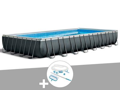 Pack piscine tubulaire Ultra XTR Frame rectangulaire 9,75 x 4,88 x 1,32 m + Kit d'entretien
