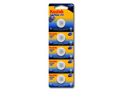 KODAK Pile Bouton Ultra Lithium CR2025 3V - Vendu par Lot de 5