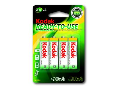 Kodak Ni-mh Aa Lr6 2100 Mah Rechargeable Batteries 4 Units Vert