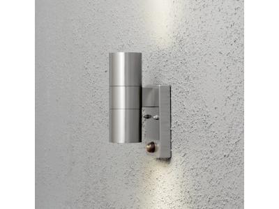 Applique murale ext&eacute;rieure avec d&eacute;tecteur de mouvements Konstsmide Modena 70 W acier inoxydable