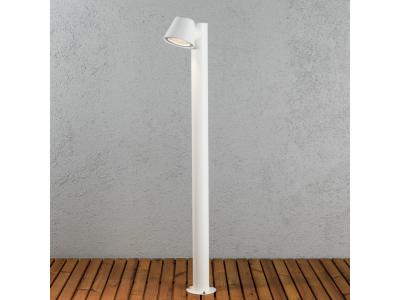 Lumiere Borne lumineuse d'ext&eacute;rieur moderne courte blanche, IP44