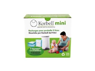 KORBELL Mini Pack de 3 recharges 9L
