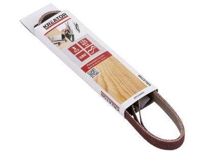 Abrasif pour lime &eacute;lectrique, Lot de 3 bandes 13x457mm Grain 80