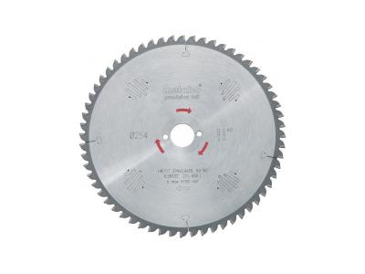 METABO 628222000 - Hoja de sierra HW/CT 254 x 2.4/1.8 x 30 Dtes = 60 W 5&ordm; NEG.